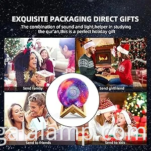 Altavoz del Corán portátil de Ramadán con control de aplicaciones y soporte de varios idiomas